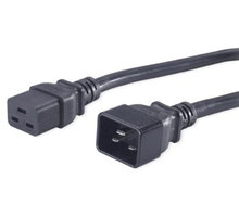 PremiumCord Kabel síťový prodlužovací 230V 16A 1,5m, konektory IEC 320 C19 - IEC 320 C20_2033787118