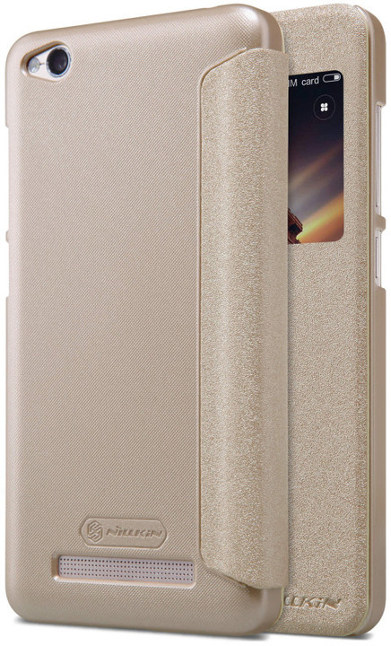 Nillkin Sparkle S-View pouzdro pro Xiaomi Redmi 4A - zlatá_2006409156