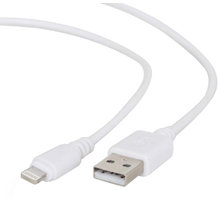 Gembird CABLEXPERT kabel USB 2.0 lightning (IP5 a vyšší) nabíjecí a synchronizační kabel, 2m, bílá_267219859