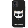 KARL LAGERFELD ochranný kryt Choupette Head pro iPhone 12 mini, černá_918892550
