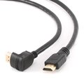 Gembird CABLEXPERT kabel HDMI - HDMI 1.4, 1.8m, stíněný, zlacené kontakty, 90° lomený_374587412