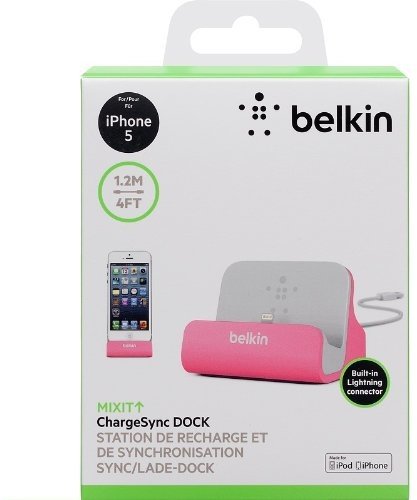 Belkin Lightning Docking Station ChargeSync pro Apple iPhone 5, 5s, 6, 6+, 6S, SE, růžová_595601627
