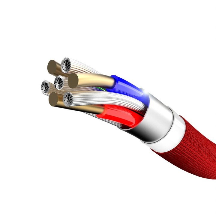 Mcdodo Knight datový kabel Lightning, 1.8m, červená_359790117