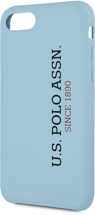 U.S. Polo silikonový kryt pro iPhone 8/SE2, světle modrá_1870566188