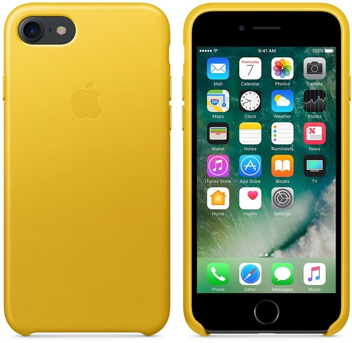 Apple iPhone 7 Leather Case, slunečnicová_1331918610