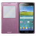 Samsung flipové pouzdro S-View EF-CG900B pro Galaxy S5, růžová_2120357594