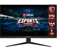 MSI Gaming Optix G271 - LED monitor 27" Herní podložka pod myš C-TECH ANTHEA LED, XL, herní, černá, látková v hodnotě 549 Kč + O2 TV HBO a Sport Pack na dva měsíce