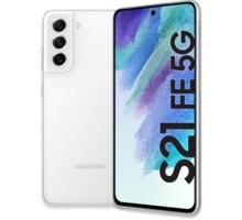 Samsung Galaxy S21 FE 5G, 8GB/256GB, White Antivir Bitdefender Mobile Security for Android, 1 zařízení, 12 měsíců v hodnotě 299 Kč + Poukaz 200 Kč na nákup na Mall.cz + Vyměňte starý samsung za nový 2 000 Kč + O2 TV HBO a Sport Pack na dva měsíce