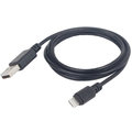 Gembird CABLEXPERT kabel USB 2.0 lightning (IP5 a vyšší) nabíjecí a synchronizační kabel, 2m, černá