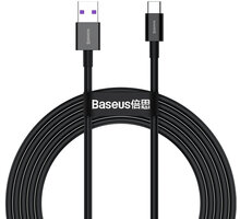 BASEUS kabel Superior Series USB-A - USB-C, rychlonabíjecí, 66W, 2m, černá CATYS-A01