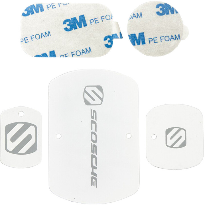 Scosche magicMOUNT Plate Kit výměnné a rozšiřující samolepky a magnety pro magnetické držáky, bílá_590382719