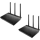ASUS RT-AC67U, AC1900, Wi-Fi Gigabit Dual-Band Aimesh Router, 2ks