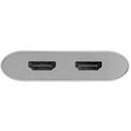 Targus adaptér USB-C - 2x HDMI, M/F, 4K, stříbrná_1791126178