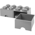 Úložný box LEGO, 2 šuplíky, velký (8), šedá