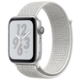 Apple Watch Nike+ Series 4, 40mm, pouzdro ze stříbrného hliníku/bílý provlékací řemínek