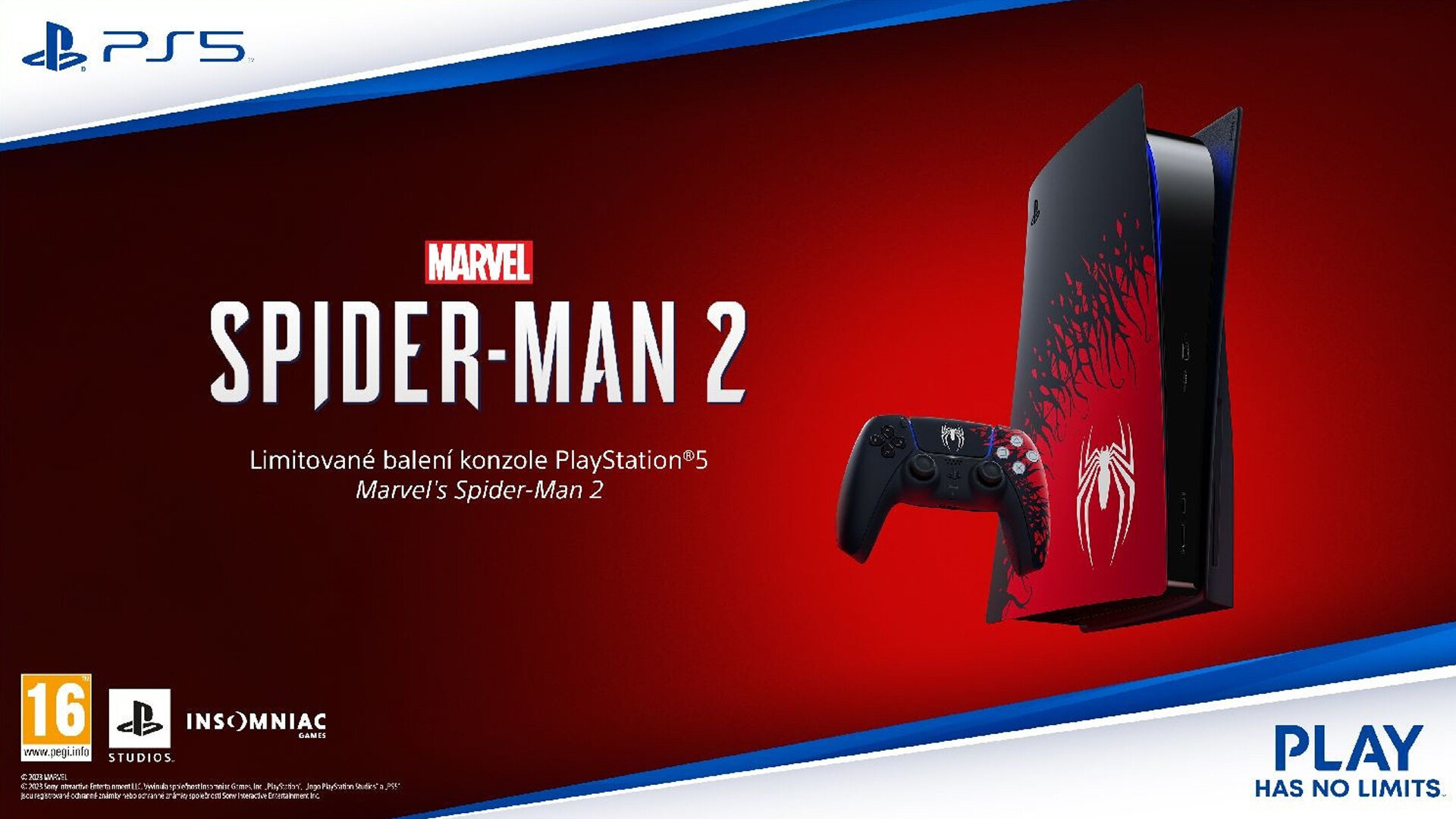 Předobjednejte si limitovaný bundle PlayStation 5 ve stylu Marvel's Spider-Man 2