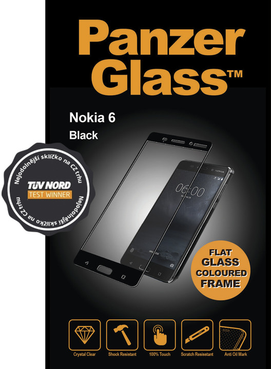 PanzerGlass Edge-to-Edge pro Nokia 6, černé_403510896