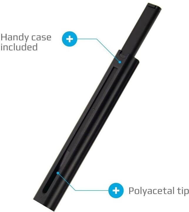 FIXED Aktivní stylus Pin pro dotykové displeje, s pouzdrem, černá