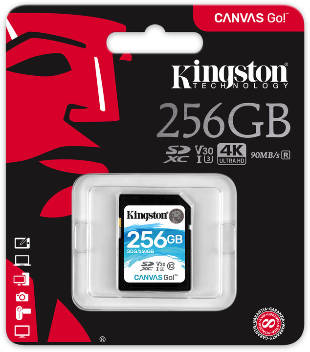 Kingston SDXC Canvas Go! 256GB, UHS-I U3_1589004279