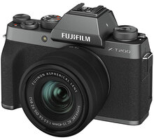 Fujifilm X-T200 + XC15-45mm, tmavě stříbrná Poukaz 200 Kč na nákup na Mall.cz