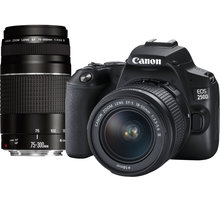 Canon EOS 250D + 18-55mm DC + 75-300mm DC Poukaz 200 Kč na nákup na Mall.cz + O2 TV HBO a Sport Pack na dva měsíce