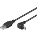 PremiumCord kabel micro USB 2.0, A-B, konektor do úhlu 90°, 1m_617298602