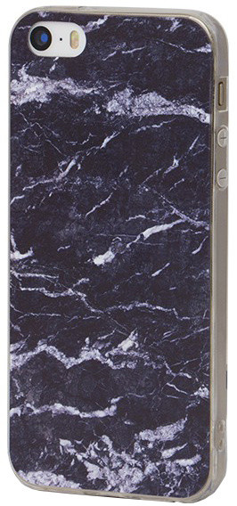 EPICO pružný plastový kryt pro iPhone 5/5S/SE MARBLE - modrý_1453419839