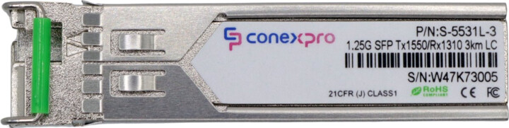 Conexpro SFP modul, 1,25Gbit, SM, Tx1550/Rx1310nm, 3km, DDM, 1x LC_429600200