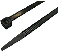 MaxLink stahovací páska, 9,8cm, šířka 2,5mm, 100ks, černá