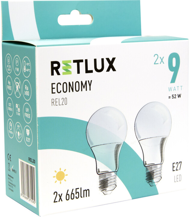 Retlux REL 20 LED A60 2x9W E27_816596662