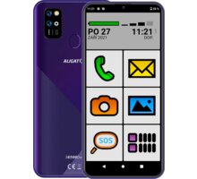 Aligator S6500 Senior, 2GB/32GB, Purple Antivir Bitdefender Mobile Security for Android, 1 zařízení, 12 měsíců v hodnotě 299 Kč - Zánovní zboží