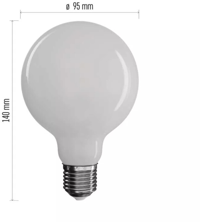 Emos LED žárovka Filament G95 GLOBE 7,8W, 1055lm, E27, neutrální bílá_1745057088