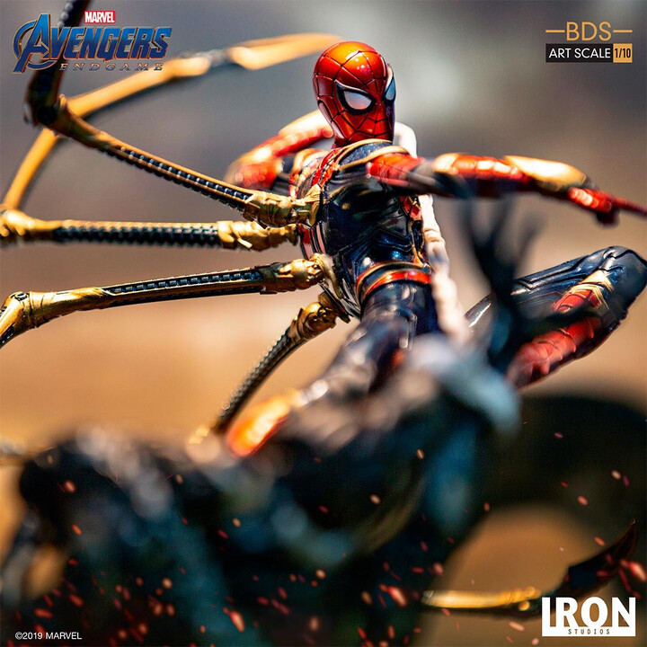 Figurka Iron Studio Avengers: Endgame - Iron Spider Vs. Outrider BDS Art Scale, 1/10_842667347