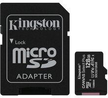 Kingston Micro SDXC Canvas Select Plus 100R 128GB 100MB/s UHS-I + adaptér_1078011494