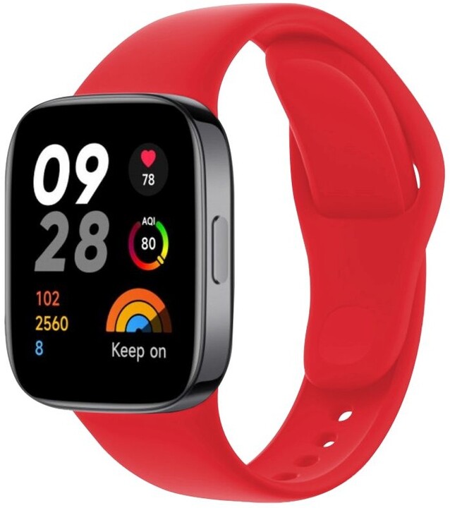 FIXED silikonový řemínek pro Xiaomi Redmi Watch 3, červená_394982694