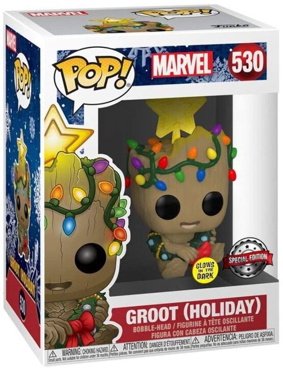 Figurka Funko POP! Guardians of the Galaxy - Holiday Groot Glow in the Dark_129856009