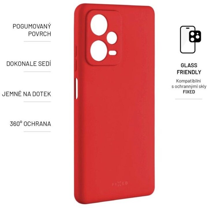 FIXED zadní kryt Story pro Xiaomi Redmi Note 12 Pro+ 5G, červená_2097259259
