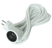 Solight prodlužovací kabel - spojka, 1 zásuvka, bílá, 7m_1656768057