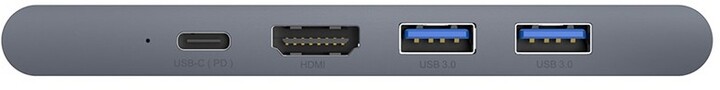 Baseus HUB dokovací stanice Dual USB-C 7v1 pro Mac Book Pro 2016/2017, šedá_80249854