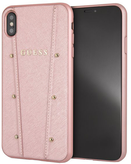 GUESS Kaia Hard Case pro iPhone Xs Max, růžovo zlaté_444963420