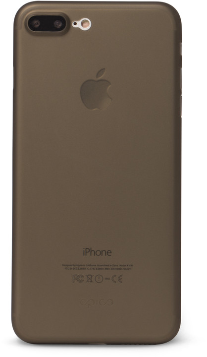 EPICO ultratenký plastový kryt pro iPhone 7 Plus TWIGGY MATT, 0.3mm, šedá_181133880