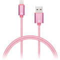 CONNECT IT Wirez Premium Metallic Lightning - USB, rose gold, 1m