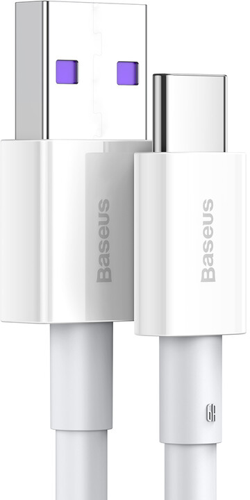 BASEUS kabel Superior Series USB-A - USB-C, rychlonabíjecí, 66W, 2m, bílá_971982387