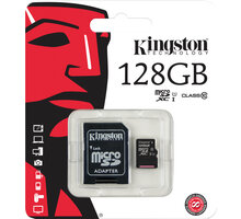 Kingston Micro SDXC 128GB UHS-I + adaptér_737846030