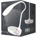 Emos LED stolní lampa DEL-1321, s USB, bílá_1915726135
