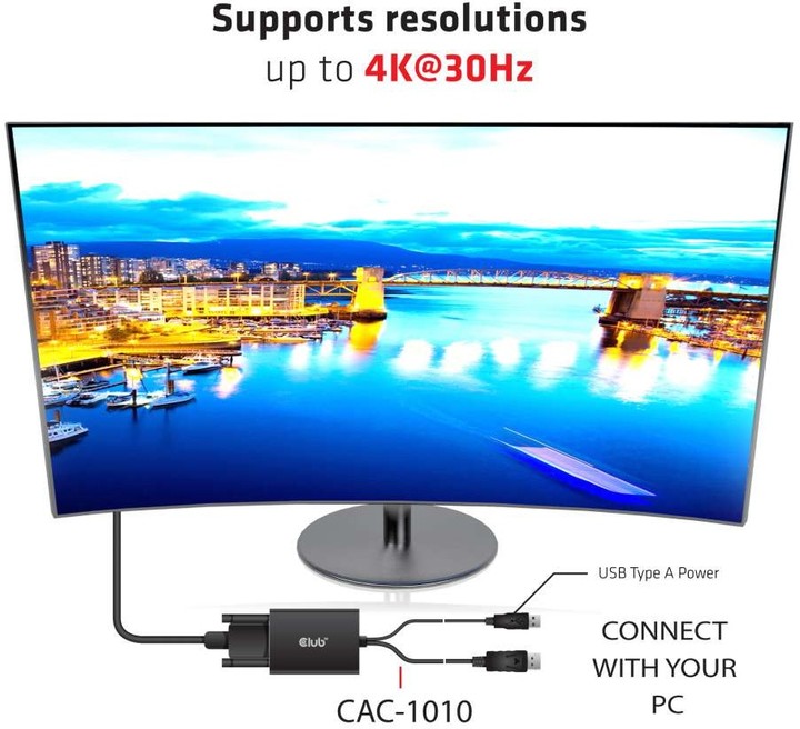 Club-3D aktivní adaptér DisplayPort na Dual Link DVI-I_1352557126