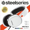 SteelSeries Arctis 3 (2019 Edition), bílá