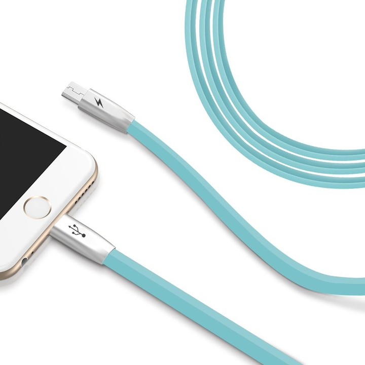 Mcdodo Zinc Alloy 3v1 nabíjecí kabel Lightning, microUSB, USB-C, 1,2m, modrá_1795699402