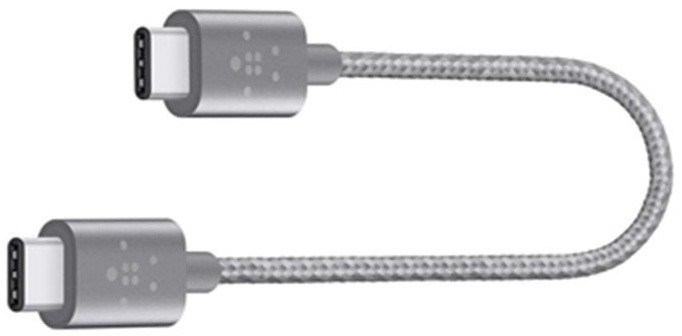 Belkin MIXIT kabel USB-C to USB-C, 20cm, šedý_1917482996