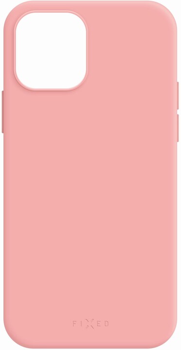 FIXED tvrzený silikonový kryt MagFlow pro iPhone 12 mini, kompatibilní s MagSafe, růžová_2076788295
